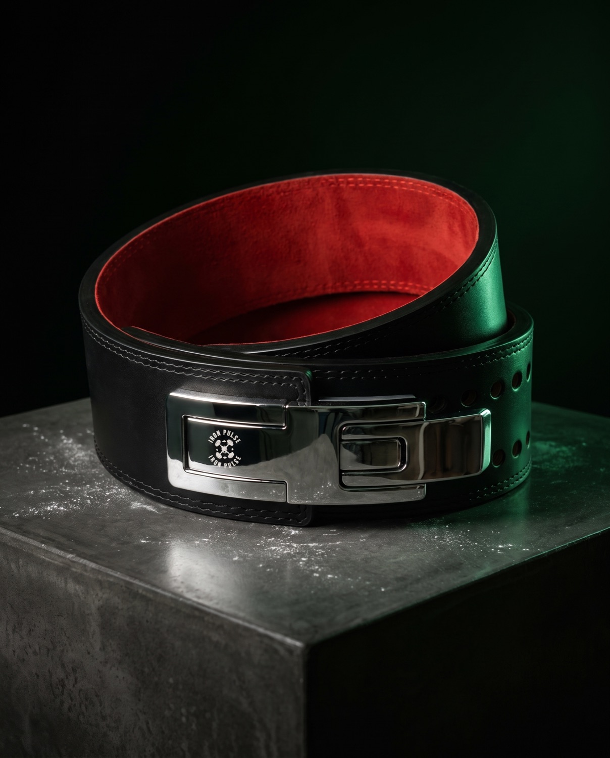Black belt, chrome lever