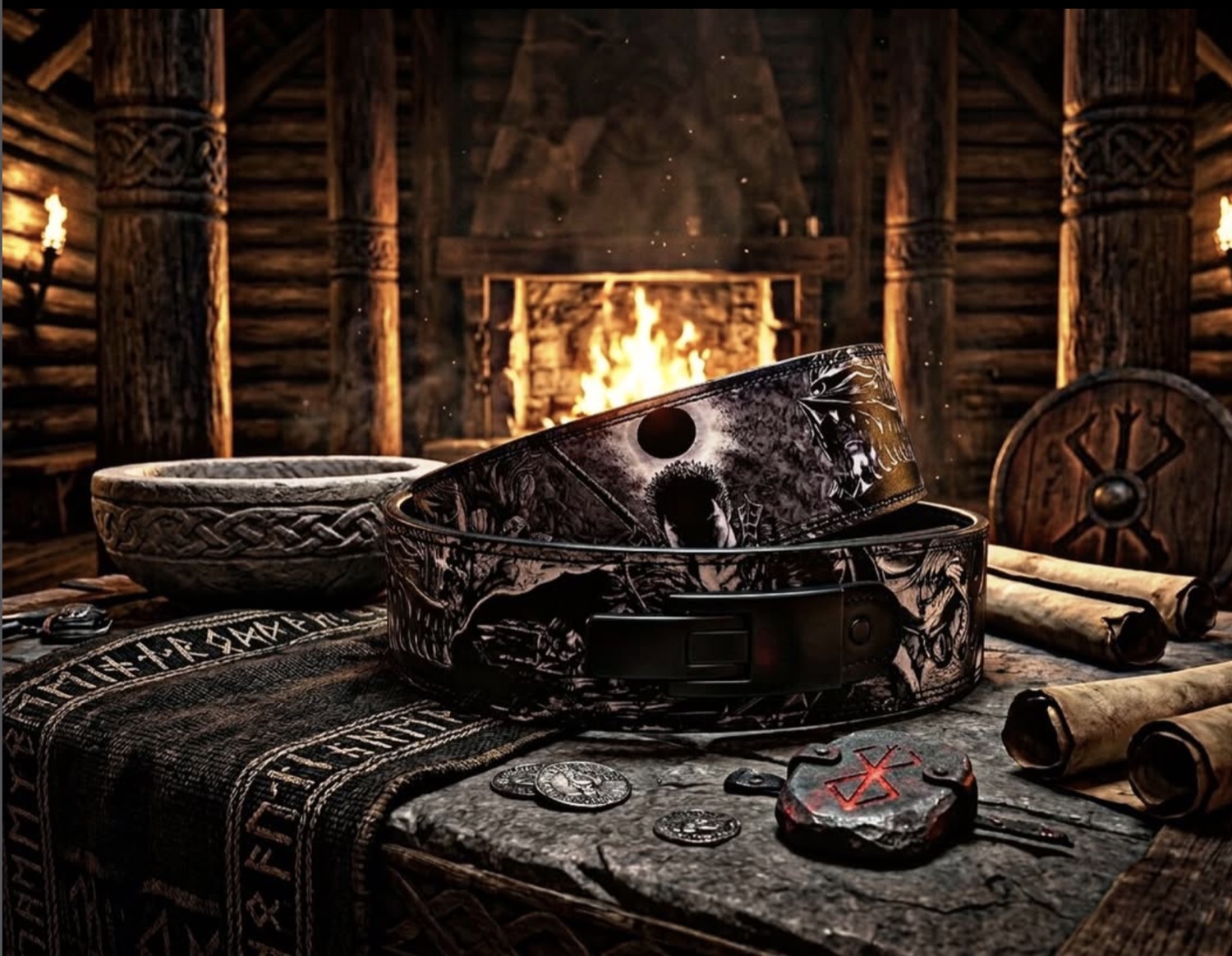 Berserker Norse graphic belt